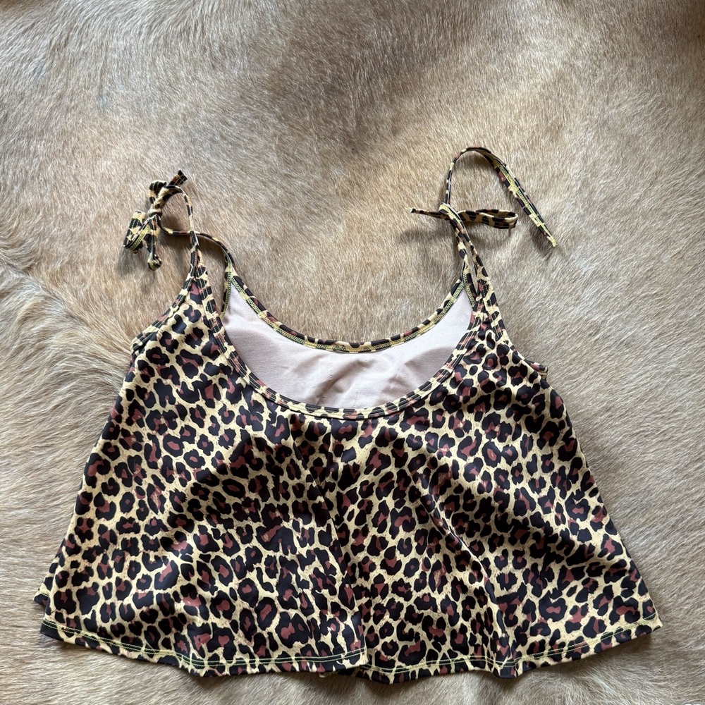 Kortni Jeane Leopard Print Bikini Top